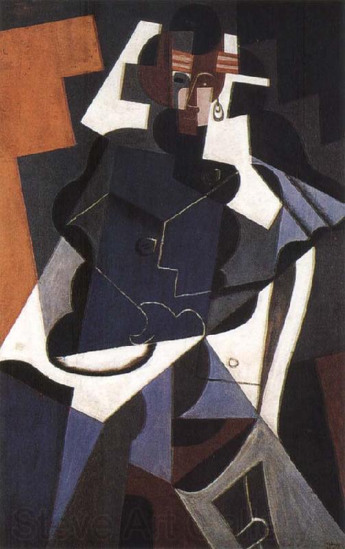 Juan Gris The fem portrait of the whole body Germany oil painting art